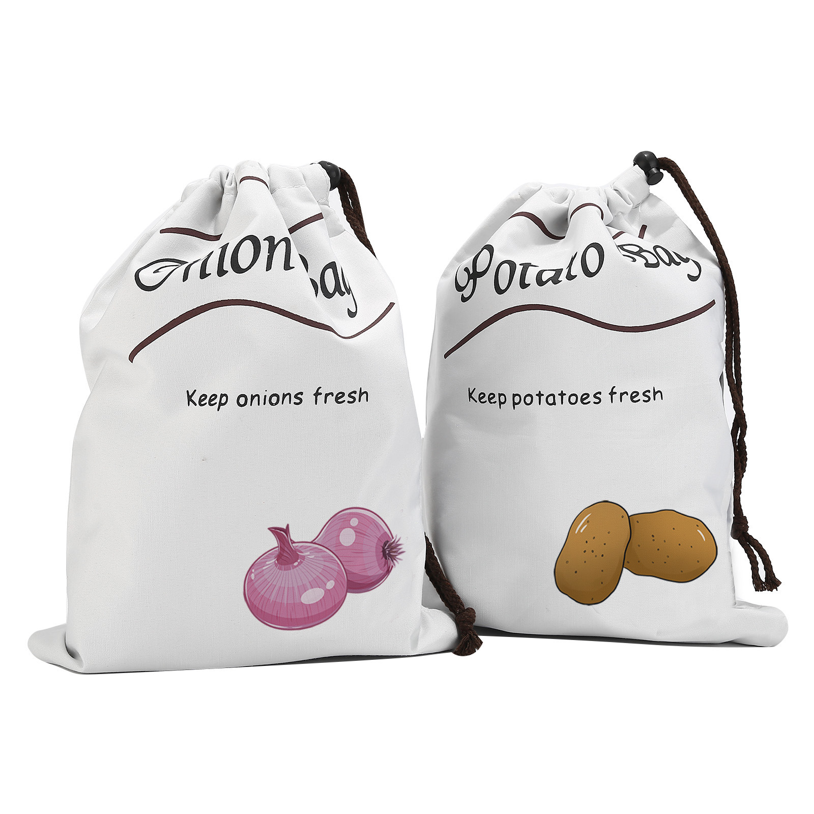 Food Storage Roots - Sacos reutilizáveis de armazenamento de vegetais,