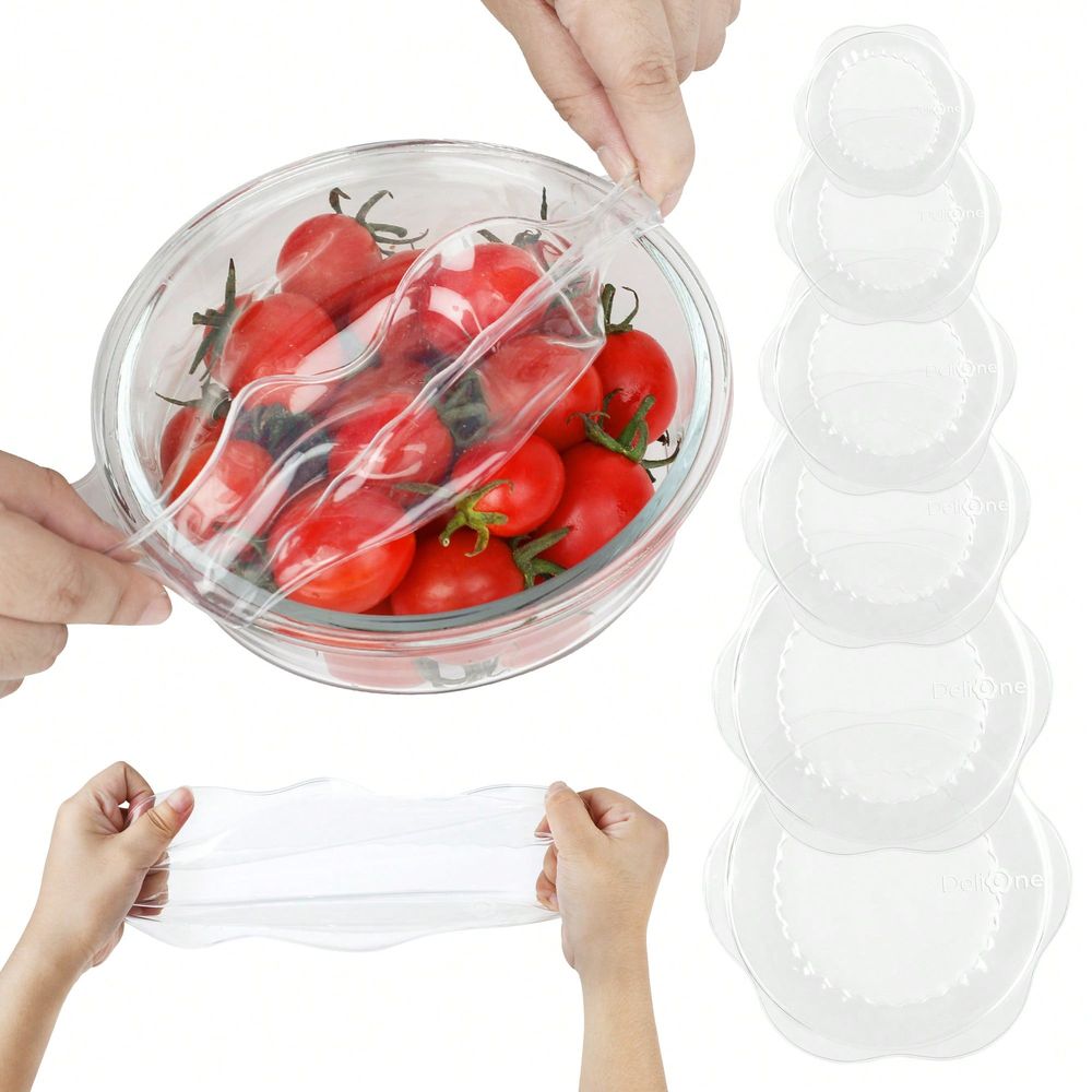 Silicone Stretch Lid - Tampas de Silicone Reutilizáveis, Coberturas Universais