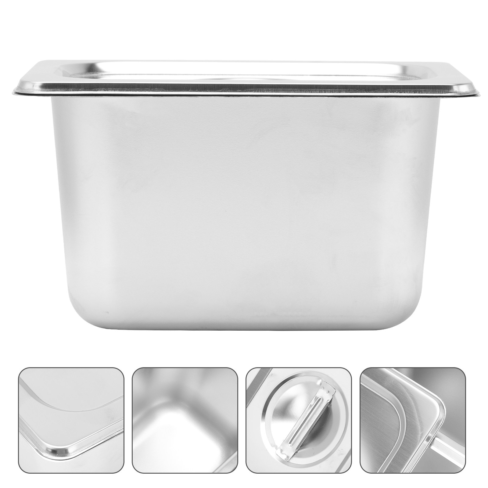 Food Storage Stainless Steel Containers - Conjunto de 1 Bacia de Servir