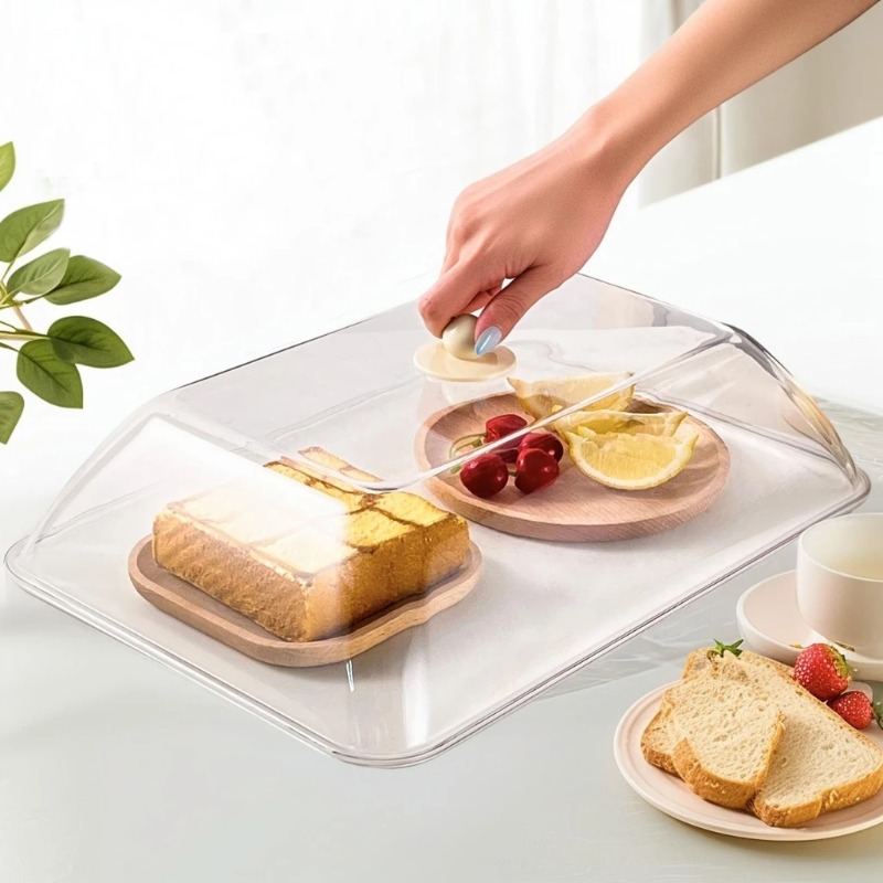 Food Storage Plastic - WORTHBUY Tampa de Plástico Reutilizável Transparente