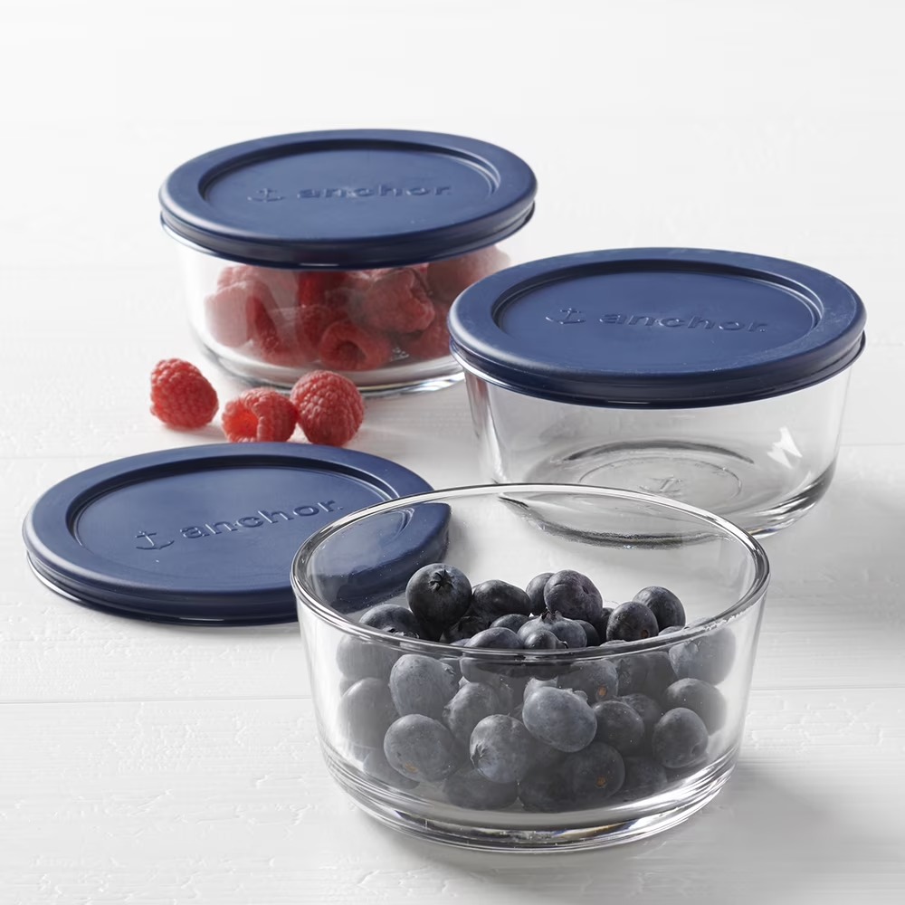 Food Storage With Glass Lids - Recipientes de Vidro para Armazenamento de