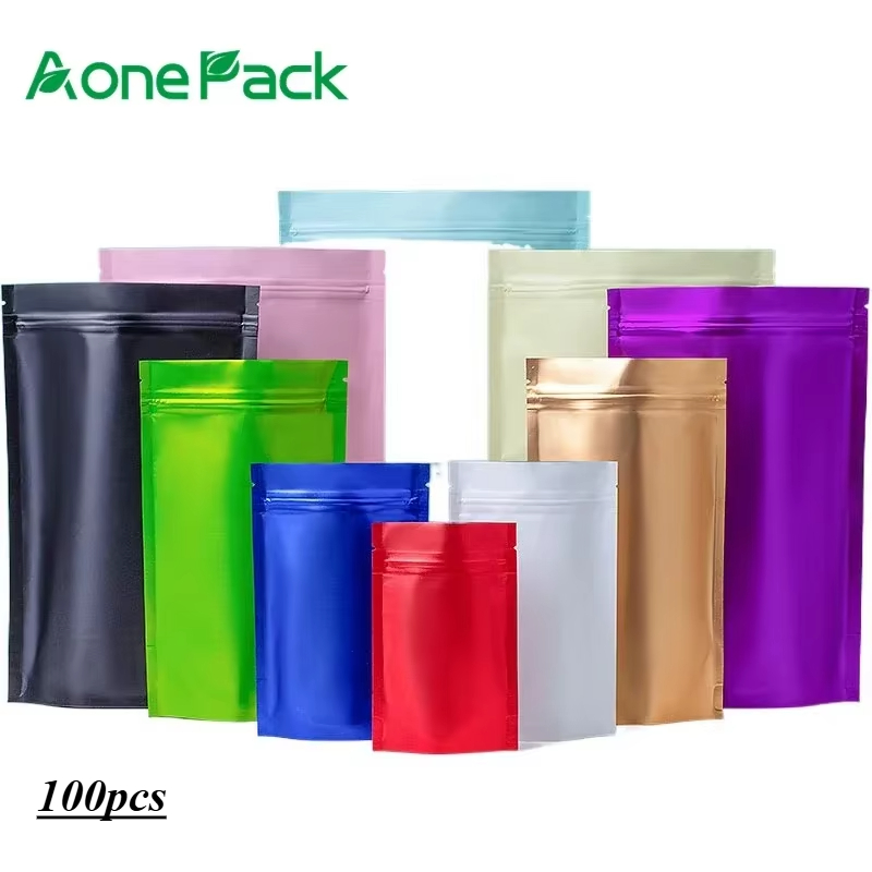 Ziploc Food Storage - 100 pçs personalizado fosco acabado sementes