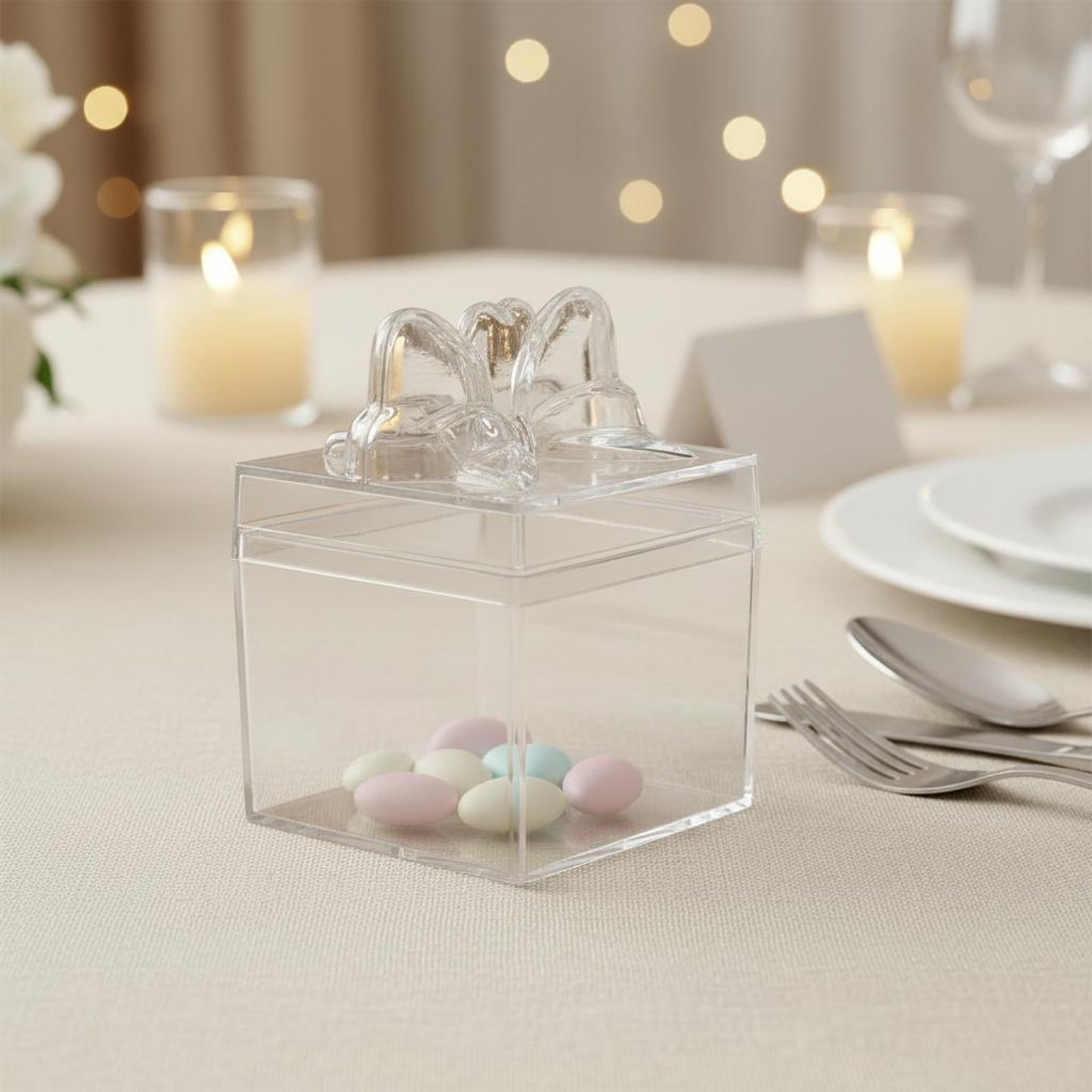 Food Storage Plastic - Caixa de Plástico Transparente para Doces