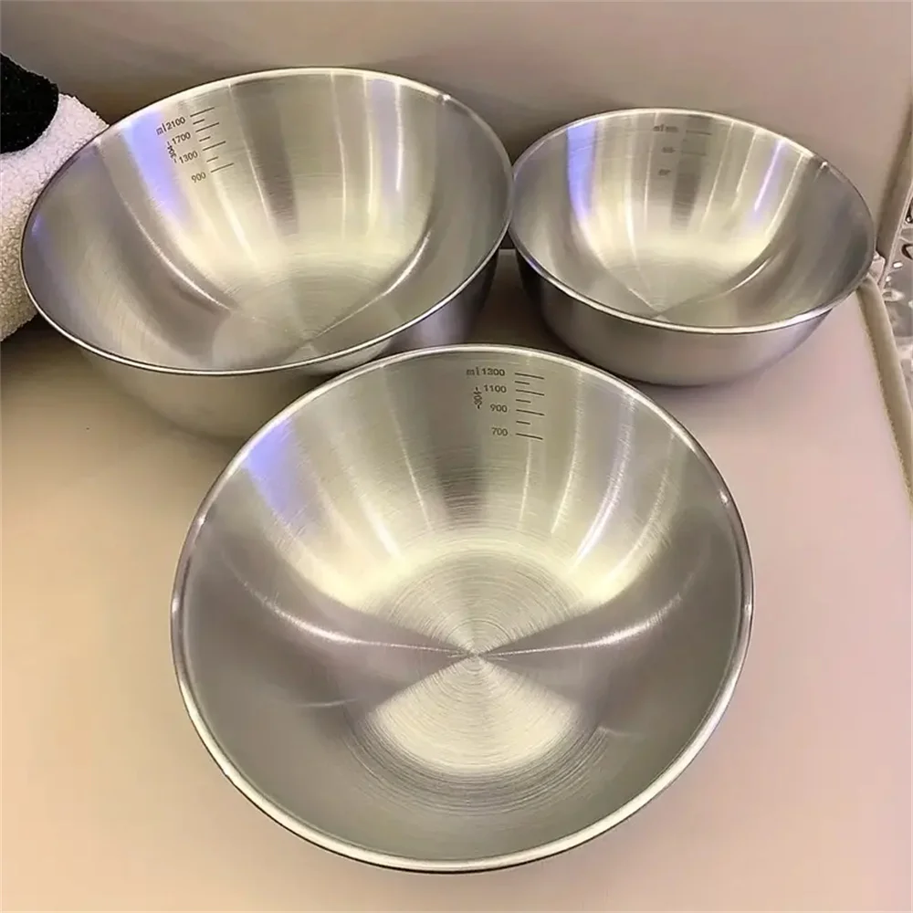 Food Storage Stainless Steel - Conjunto de 1-3 Tigelas de Aço