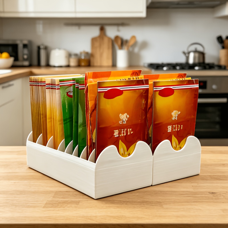 Food Storage With Compartments - Organizador de Pacotes de Especiarias para