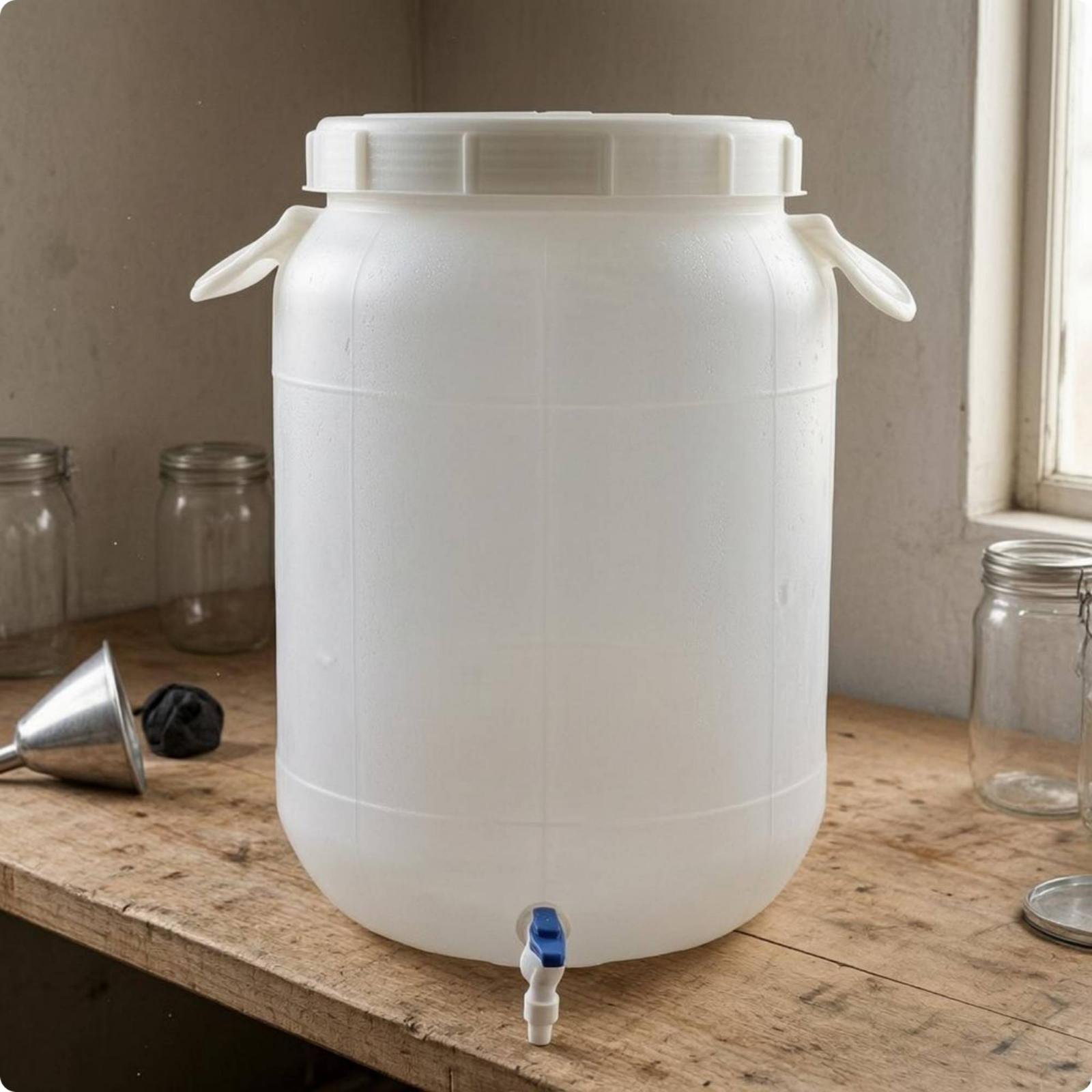 Food Storage Plastic - Barril de Armazenamento de Plástico de