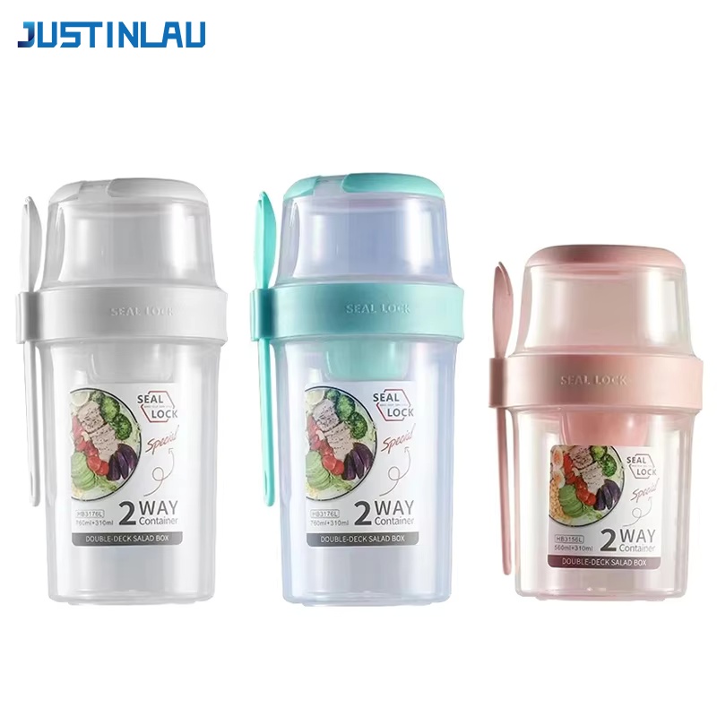 Food Storage Yogurt - JUSTINLAU Copo Portátil para Salada e
