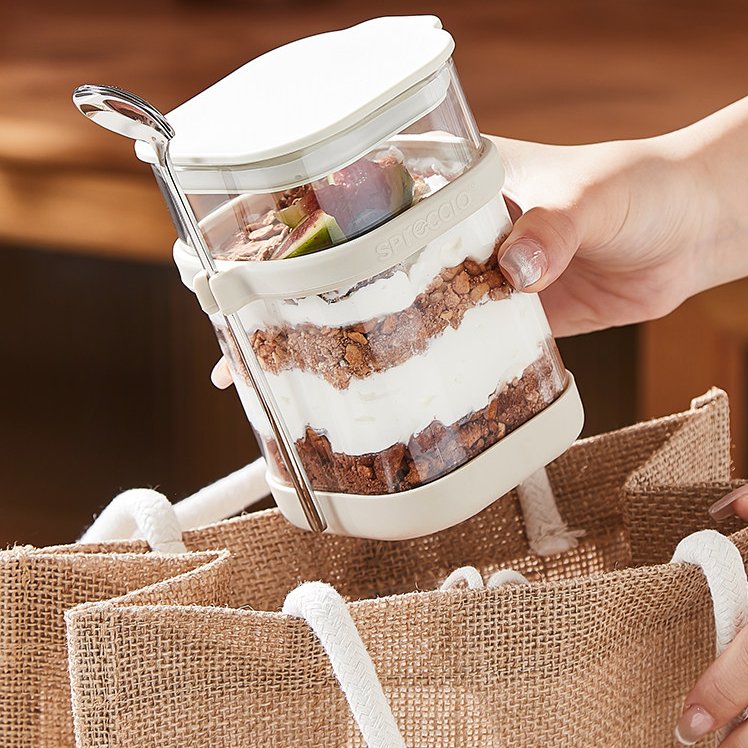 Food Storage Yogurt - Copo de Vidro para Overnight Oats