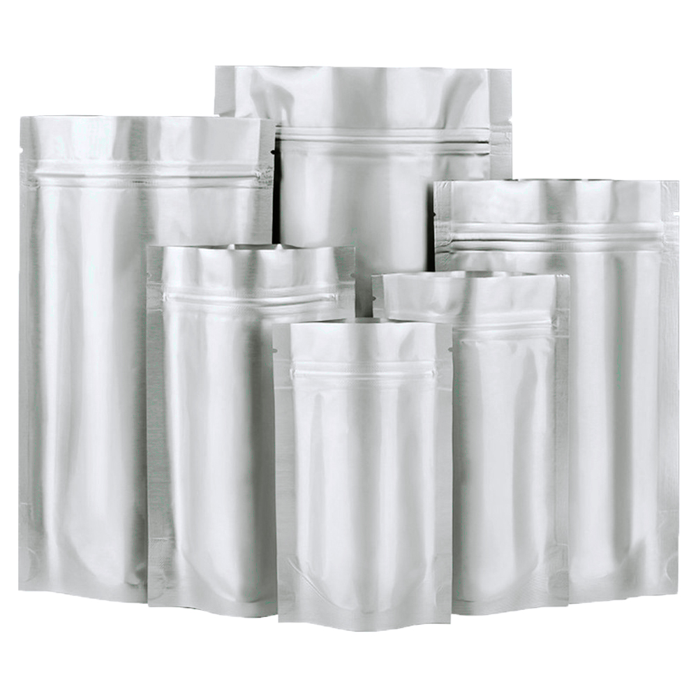 Ziploc Food Storage - Prata Zip Lock Pure Mylar Folha
