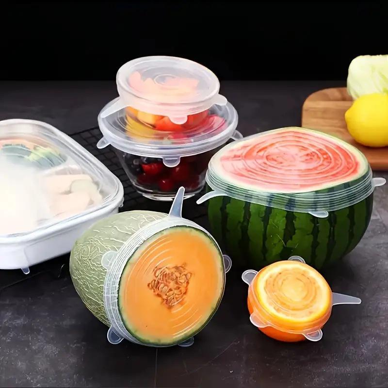 Silicone Stretch Lid - 6 Peças de Tampas de Silicone