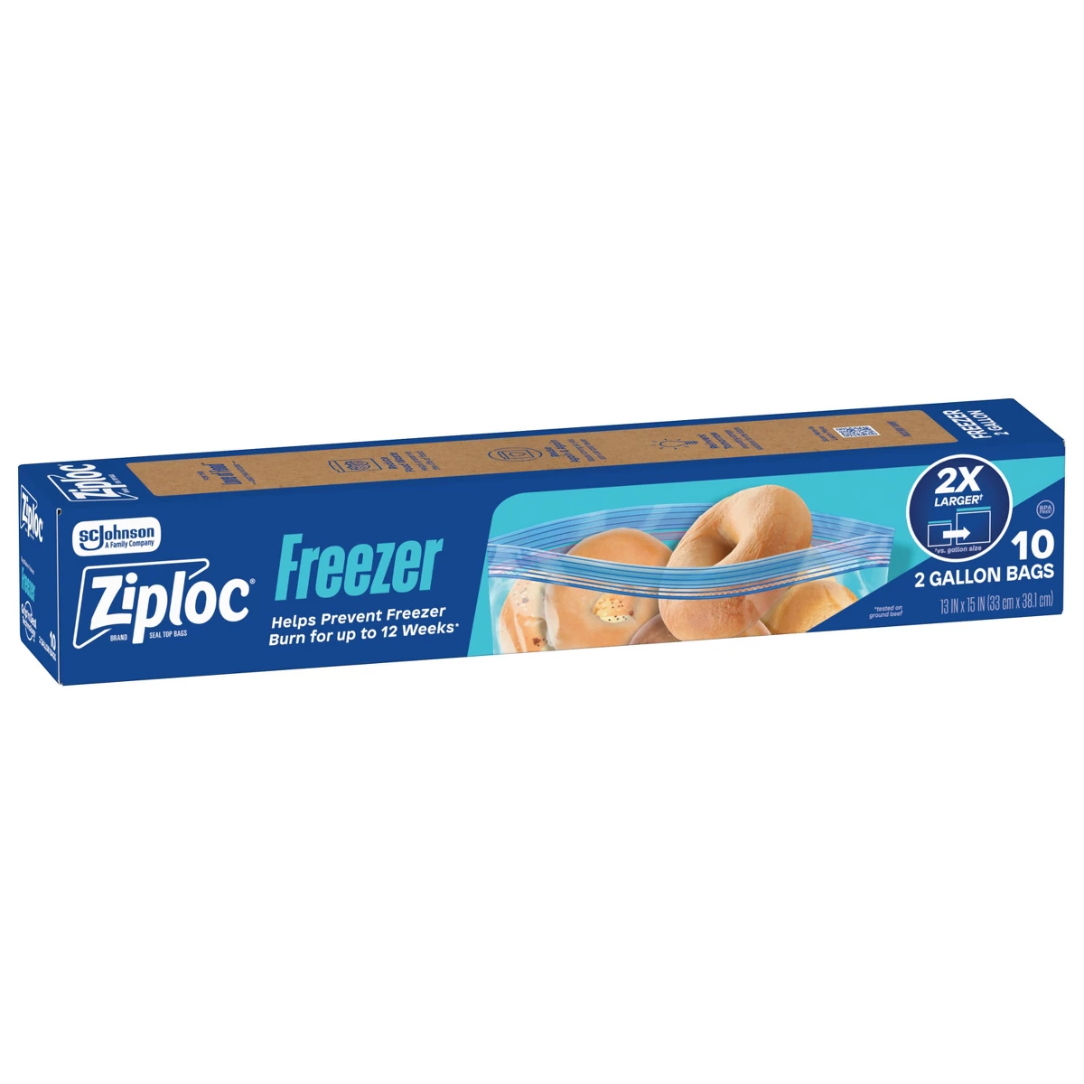 Ziploc Food Storage - Sacos Ziploc de Dois Galões para