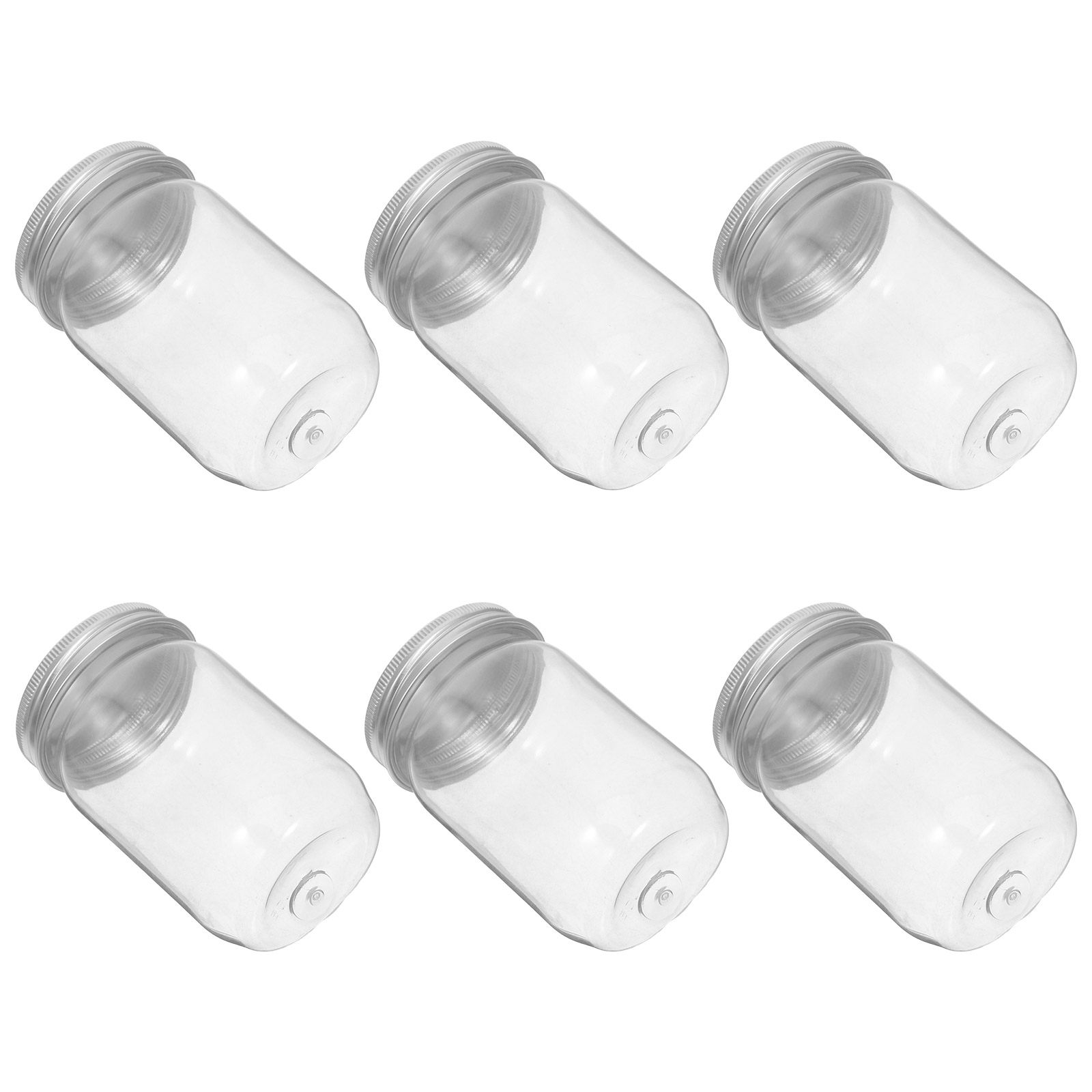 Food Storage Plastic - Conjunto de 6 Frascos de Plástico