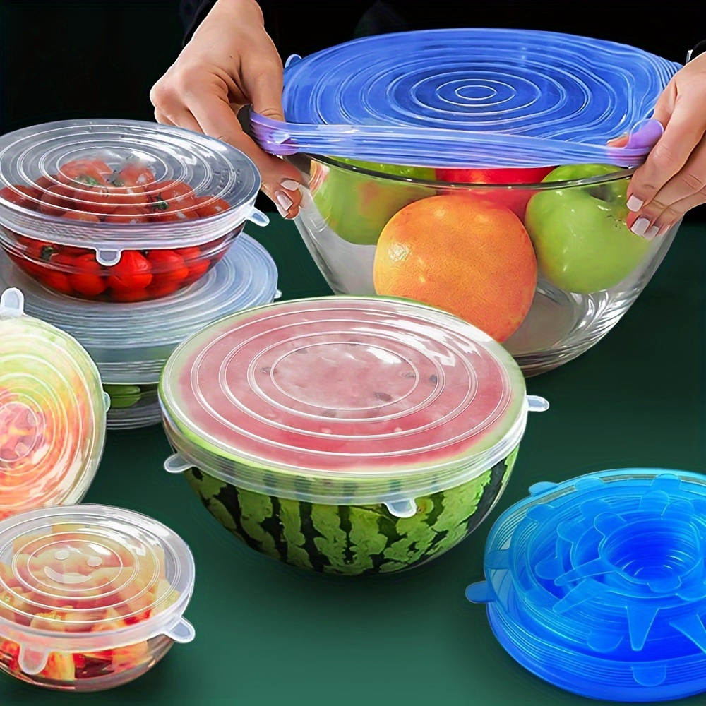 Silicone Stretch Lid - 6 Peças de Tampas de Silicone