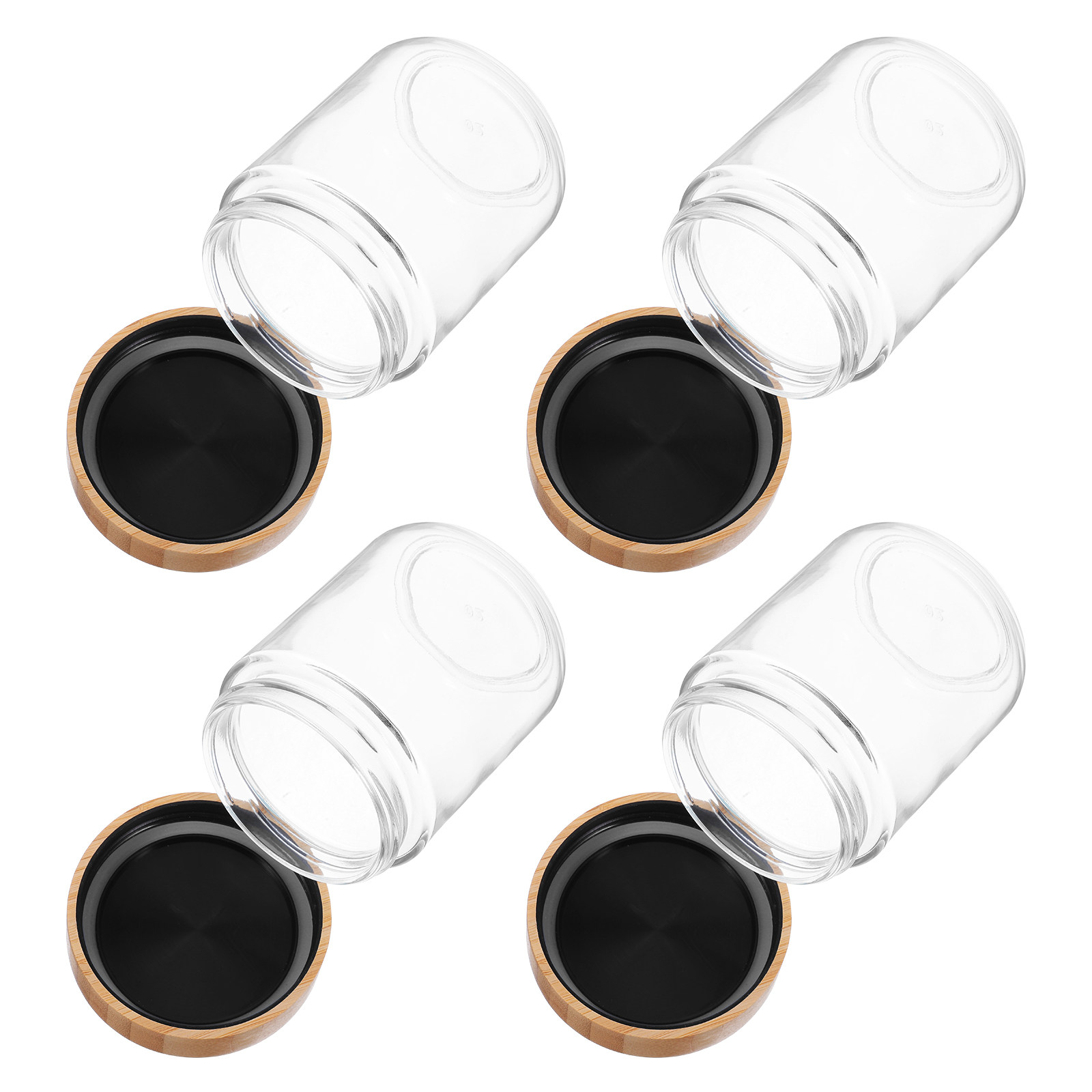 Food Storage Glass Jar - 4 Potes de Vidro para Armazenamento