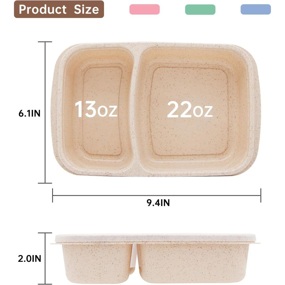 Conjunto de 4 Caixas de Almoço - Food Storage With Compartments avaliação e preço