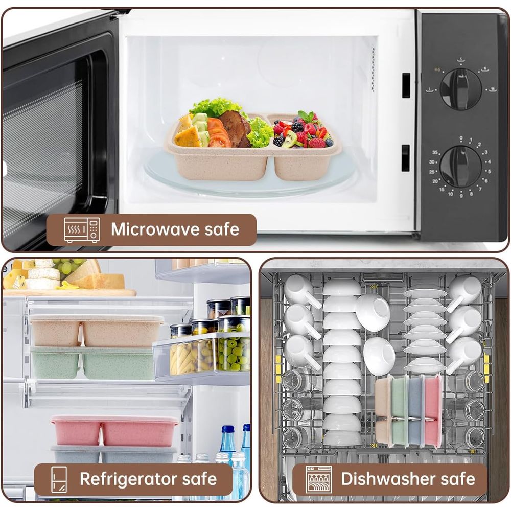 Conjunto de 4 Caixas de Almoço - Food Storage With Compartments avaliação e preço