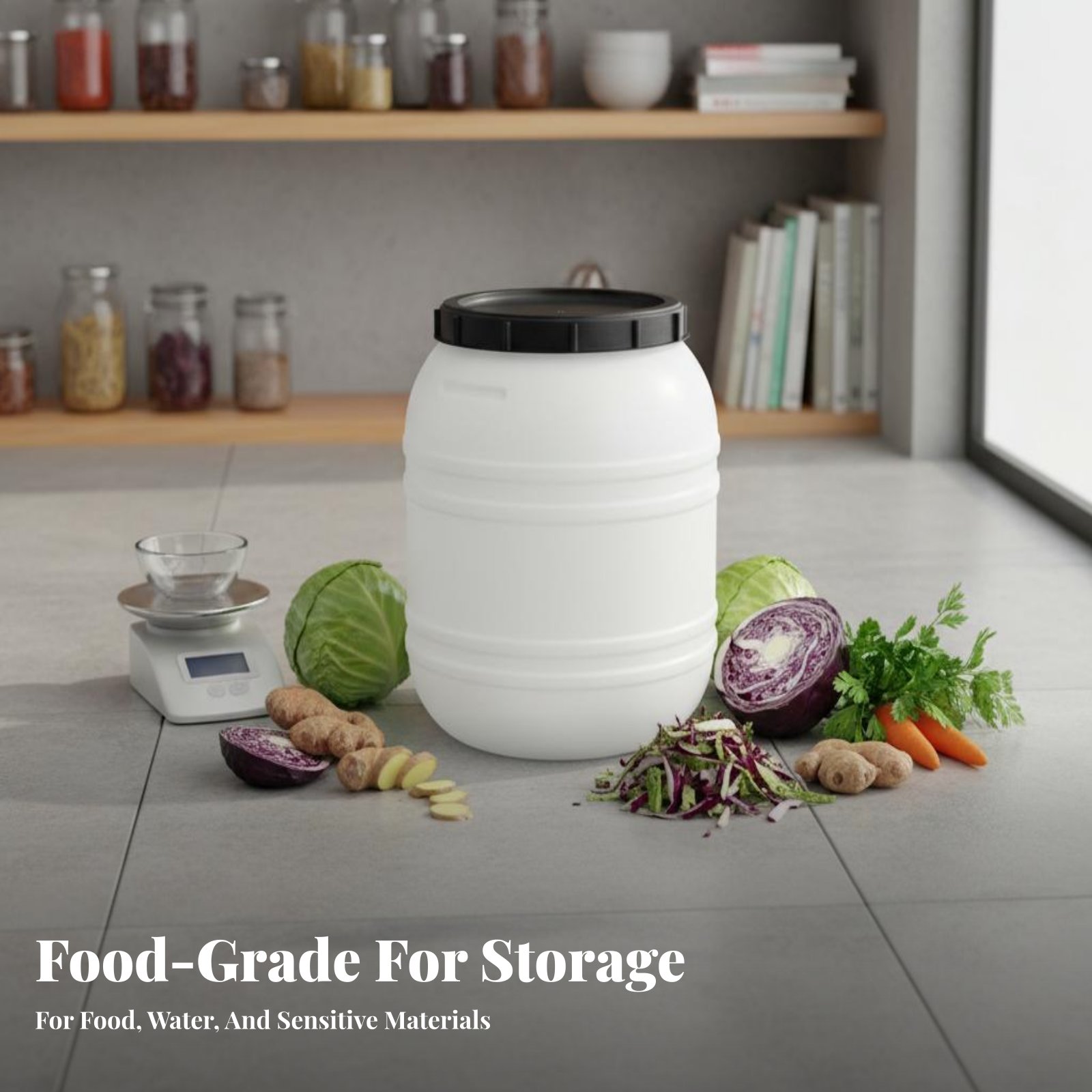 Tambor de Plástico Grau Alimen - Food Storage Plastic avaliação e preço