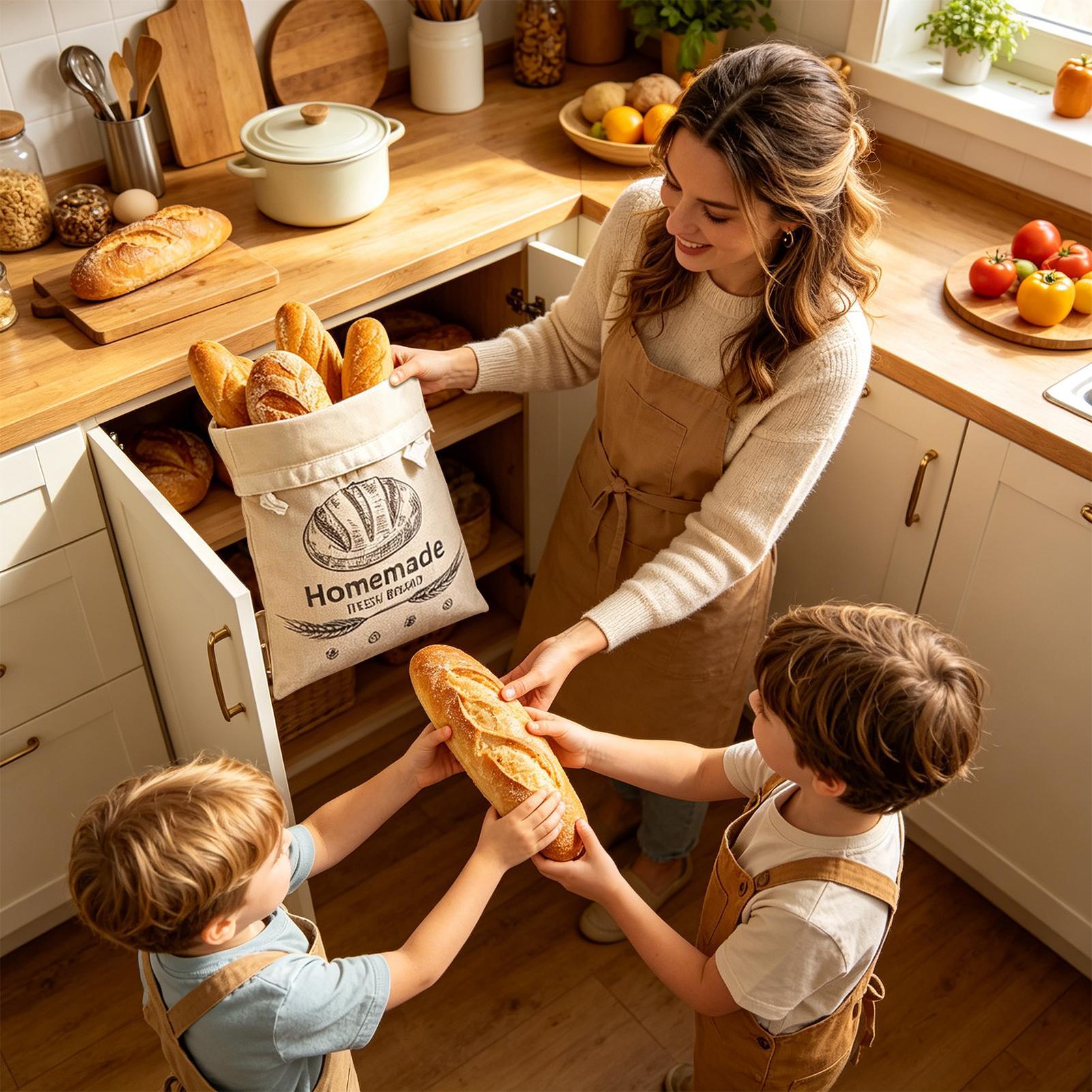 Saco de pão de linho, sacos re - Food Storage Reusable Bags avaliação e preço