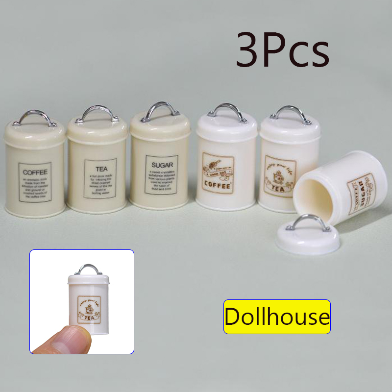 3 pçs casa de bonecas em minia - Food Storage Plastic avaliação e preço