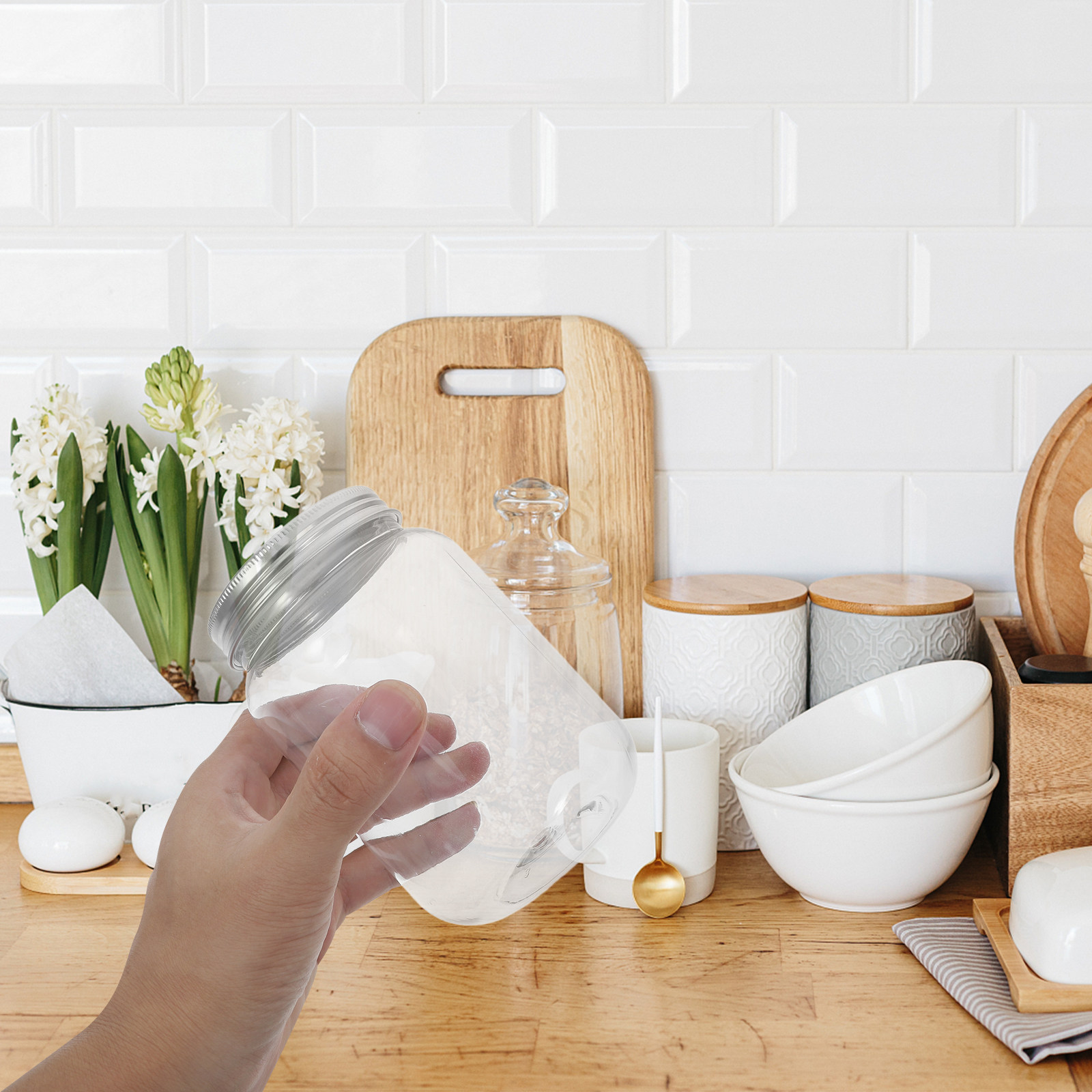 Conjunto de 4 Potes Plásticos  - Food Storage Plastic avaliação e preço