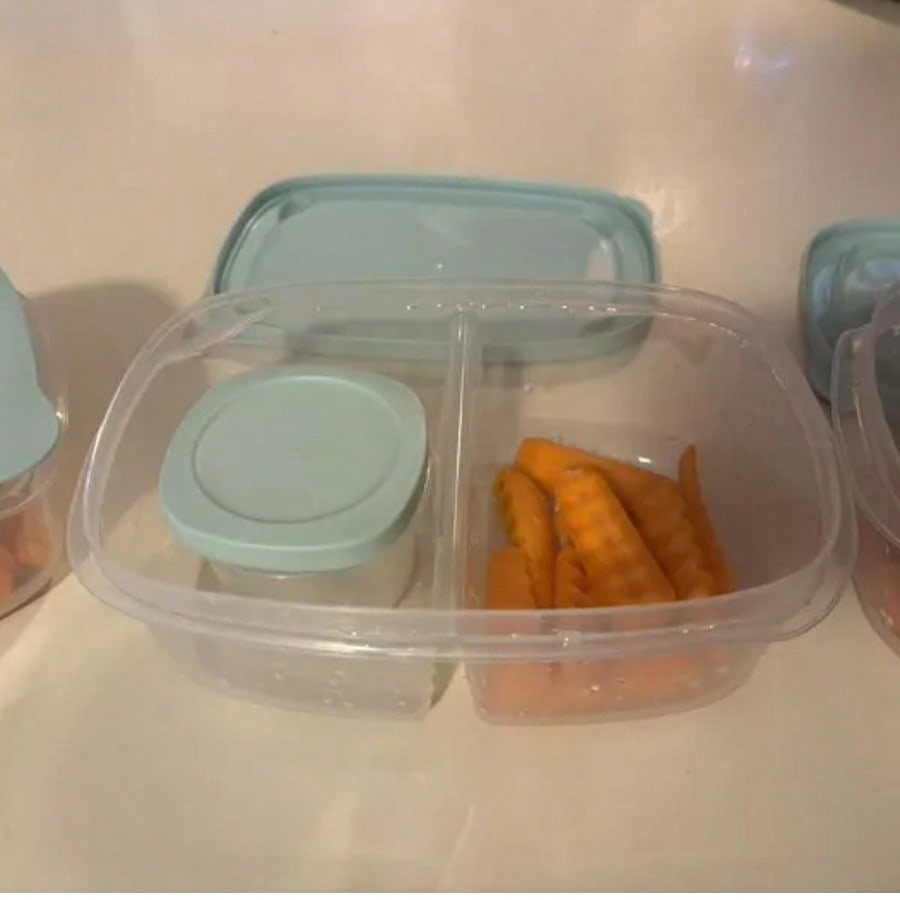 Conjunto de 3 Recipientes Reta - Food Storage With Compartments avaliação e preço