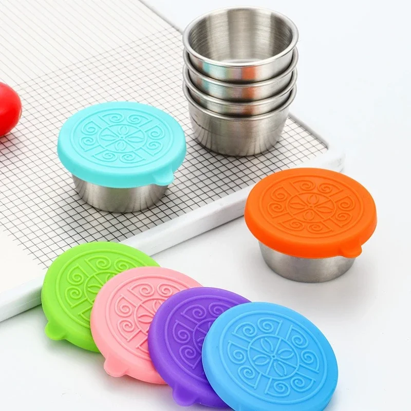 6 pc/set 304 aço inoxidável me - Silicone Stretch Lid avaliação e preço