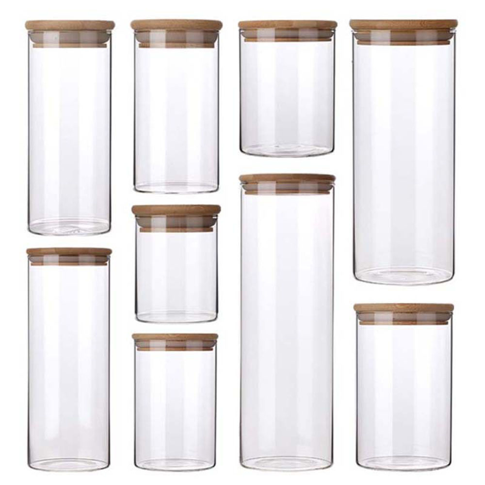 4/8 pces 250ml 500ml 1000ml fr - Food Storage With Glass Lids avaliação e preço
