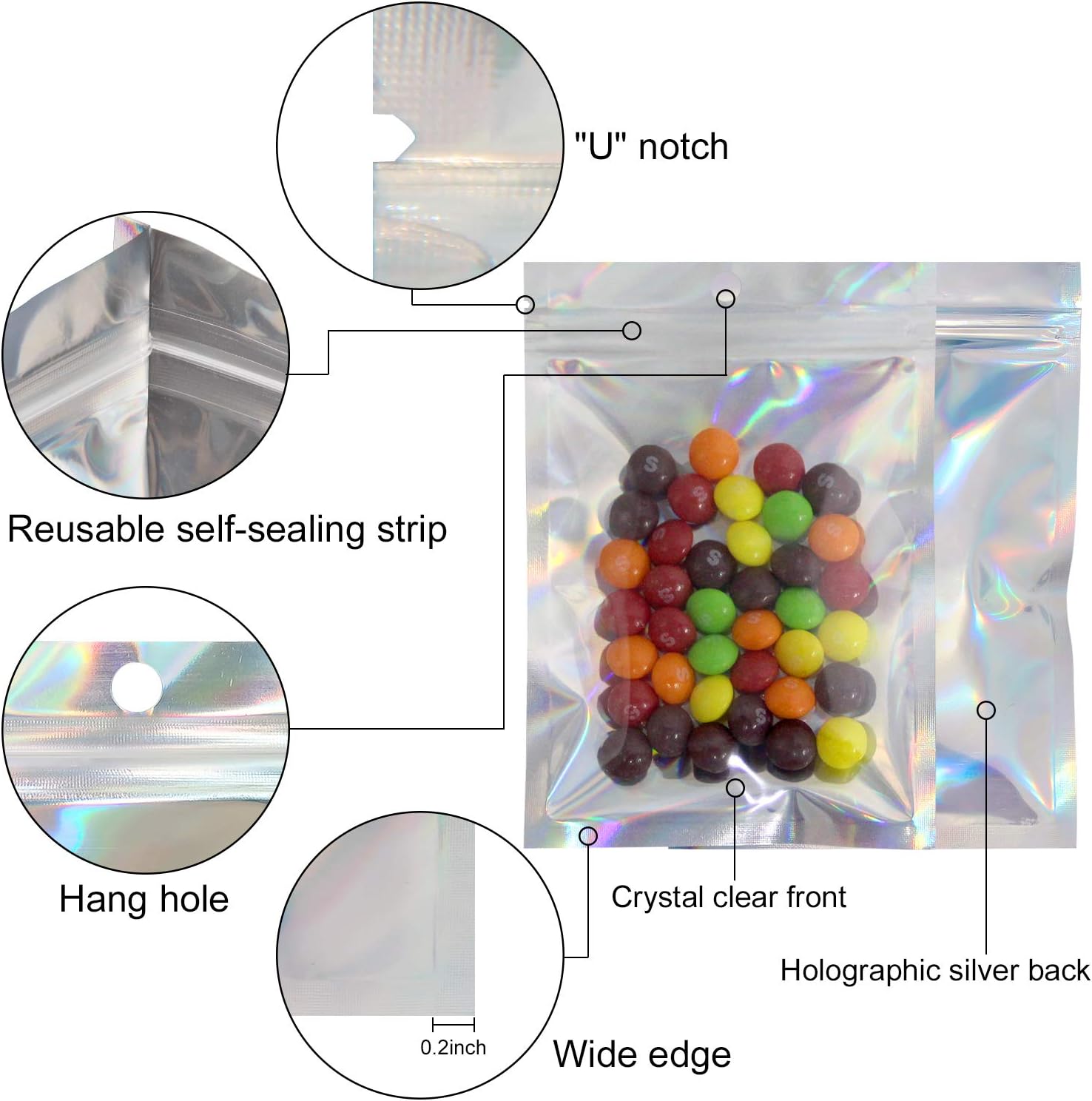 Plástico Laser Selagem Sacos,  - Ziploc Food Storage avaliação e preço