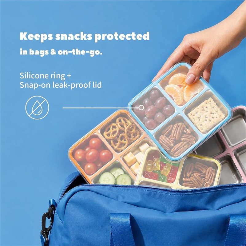 GIGI Pacote com 4 Recipientes  - Food Storage Stainless Steel Containers avaliação e preço