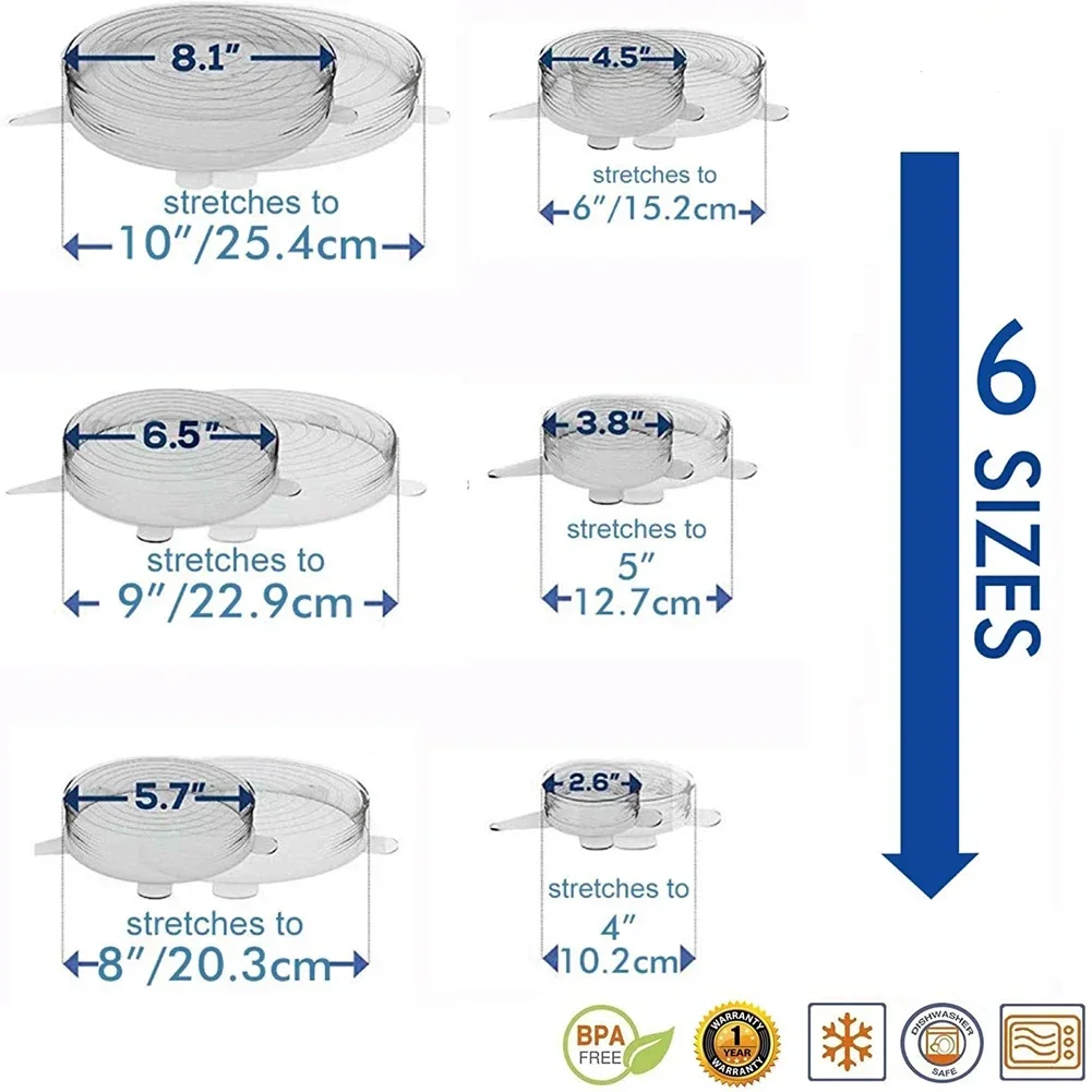 Utensílio De Cozinha Universal - Silicone Stretch Lid avaliação e preço