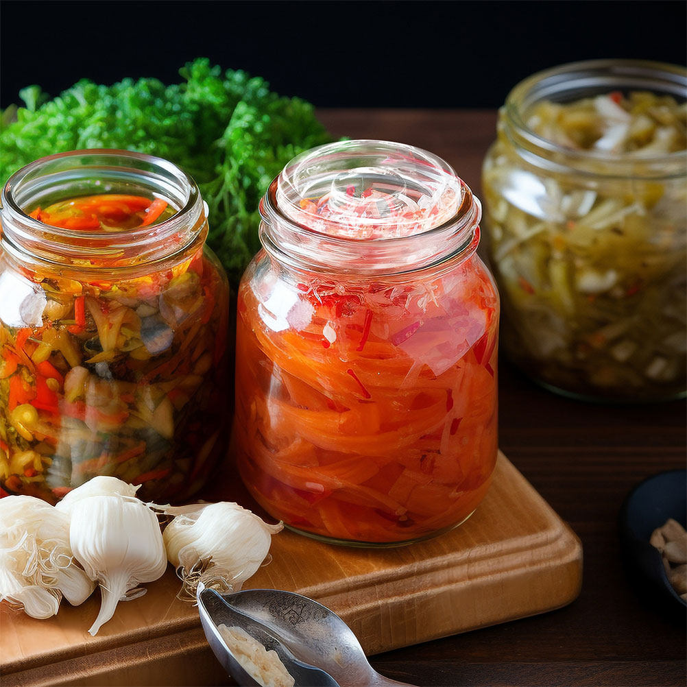 2 Peças Pesos de Vidro de Boca - Food Storage Glass Jar avaliação e preço
