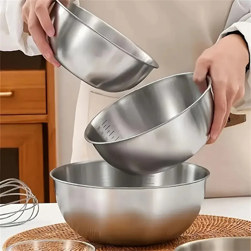 Conjunto de 1-3 Tigelas de Aço - Food Storage Stainless Steel avaliação e preço