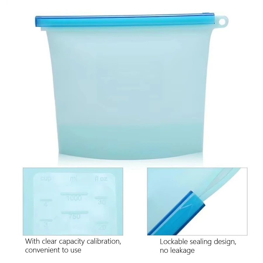 Saco de Armazenamento de Silic - Food Storage Reusable Bags avaliação e preço