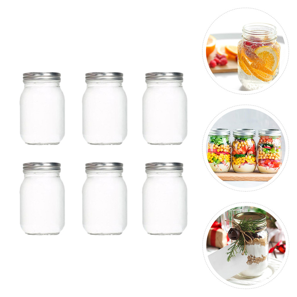 Conjunto de 6 Frascos de Vidro - Food Storage Glass Jar avaliação e preço