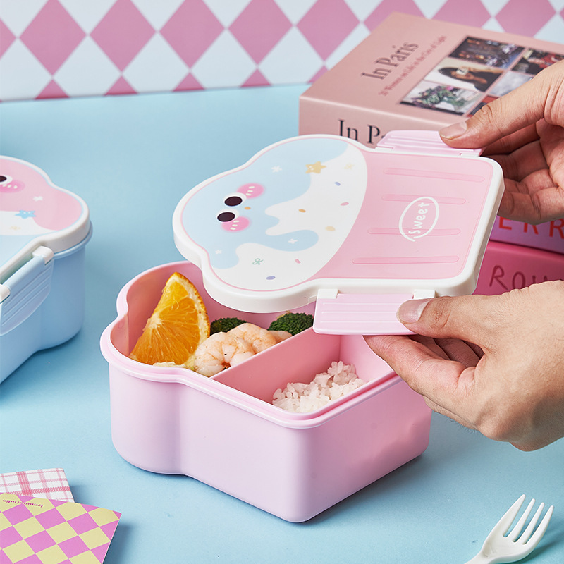 Bonito bento lancheira escola  - Food Storage With Compartments avaliação e preço