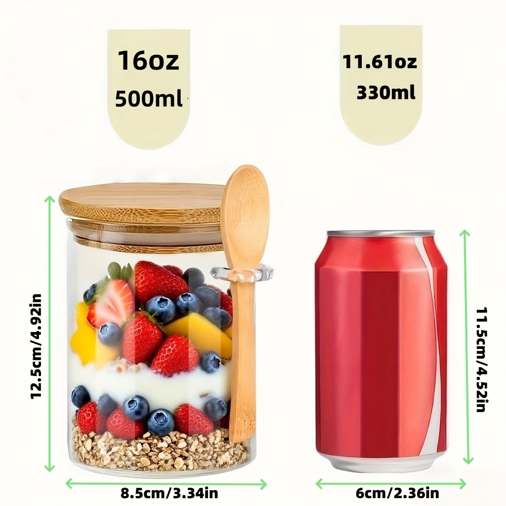 Conjunto de Copos de Vidro par - Food Storage Yogurt avaliação e preço