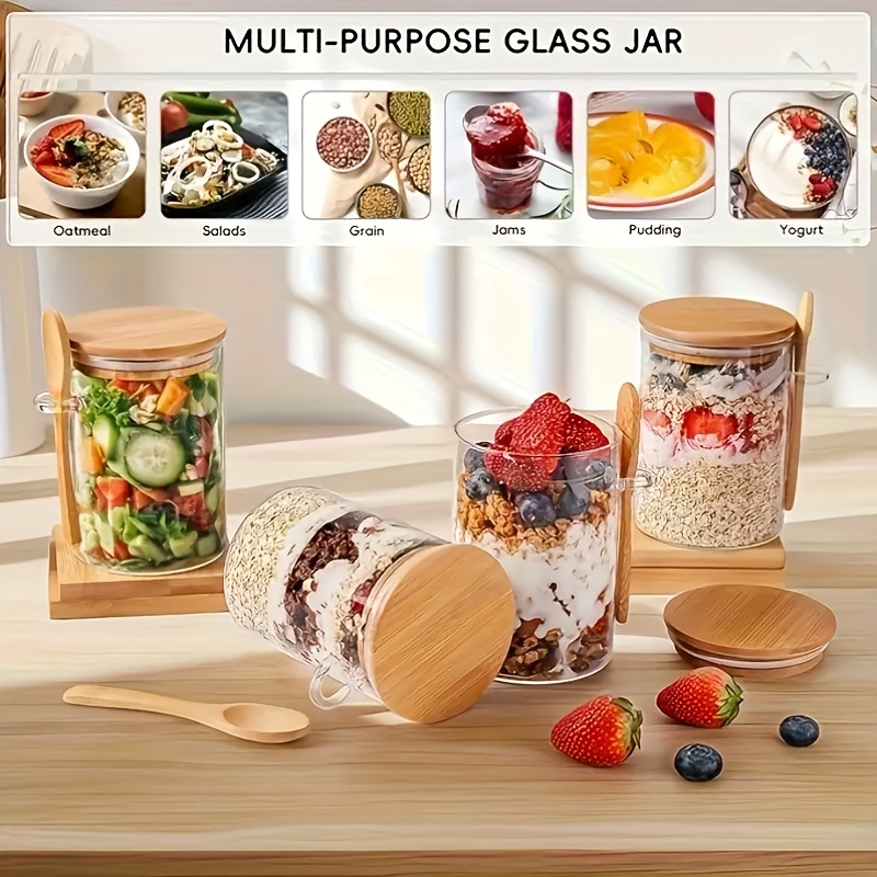 Conjunto de Copos de Vidro par - Food Storage Yogurt avaliação e preço