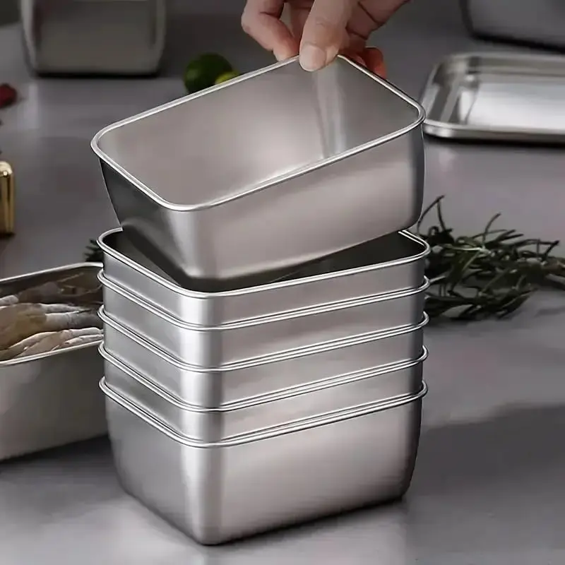 Recipientes de armazenamento d - Food Storage Stainless Steel Containers avaliação e preço