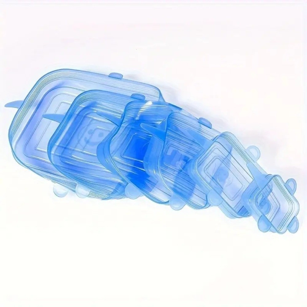 6PCS Tampas de Silicone Reutil - Silicone Stretch Lid avaliação e preço