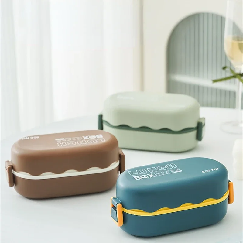Dupla Camada De Plástico Compa - Food Storage With Compartments avaliação e preço