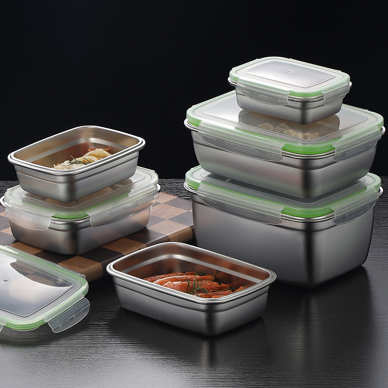 Conjunto de lancheira de aço i - Food Storage Stainless Steel Containers avaliação e preço