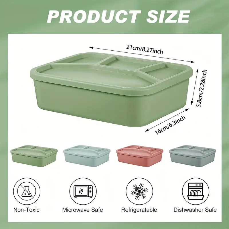 Caixa de Almoço de Silicone Ec - Food Storage With Compartments avaliação e preço