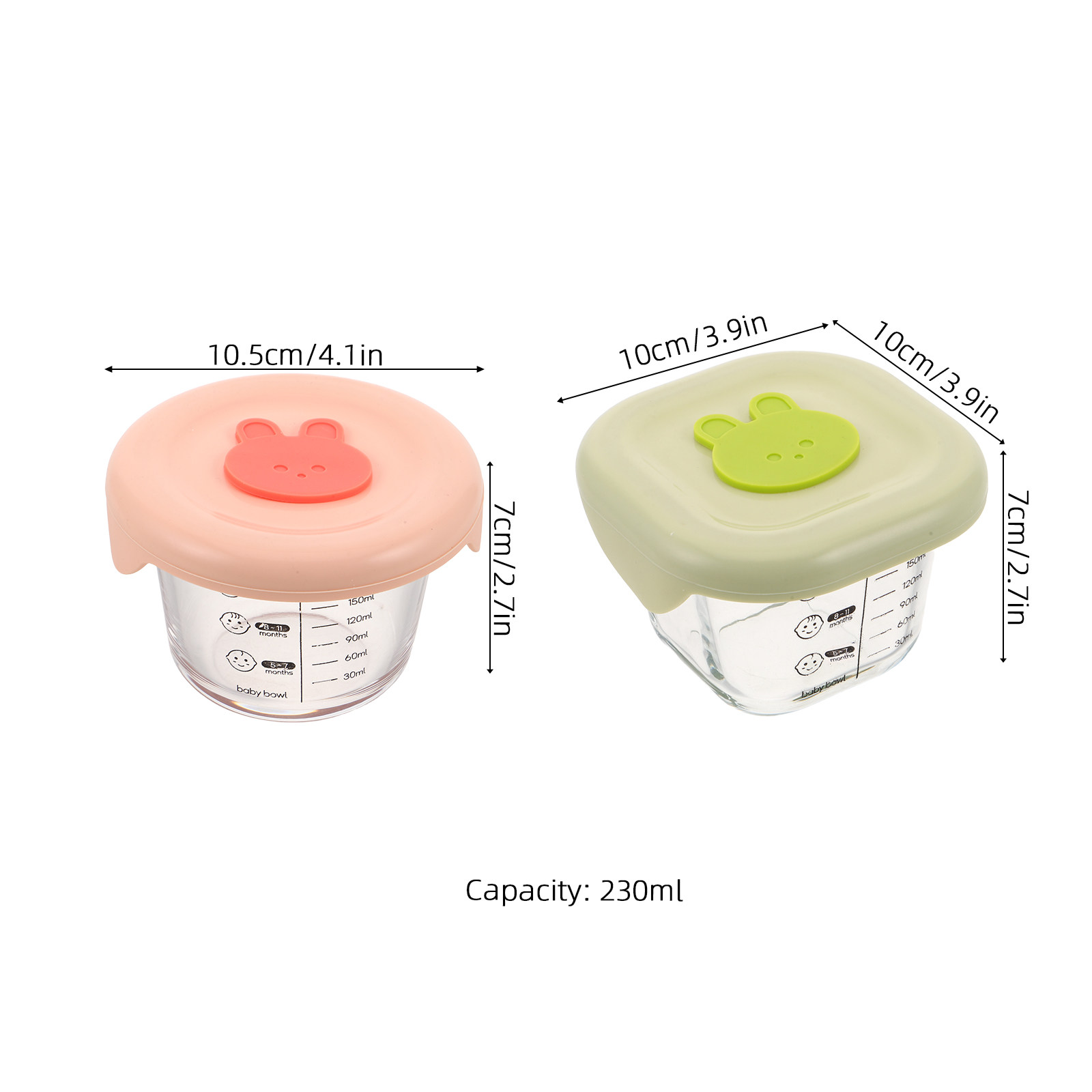 Conjunto de 2 Recipientes de A - Food Storage With Glass Lids avaliação e preço