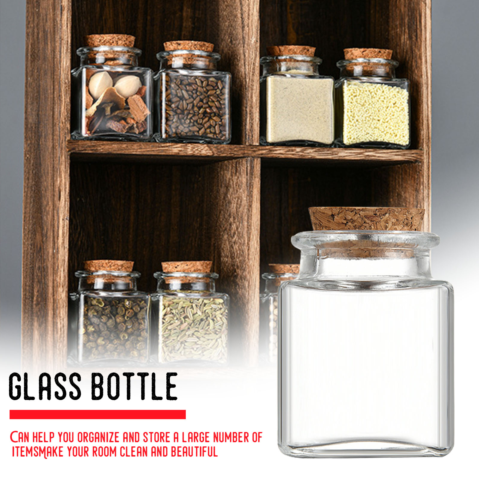 1/5/10 pçs frascos de armazena - Food Storage Glass Jar avaliação e preço