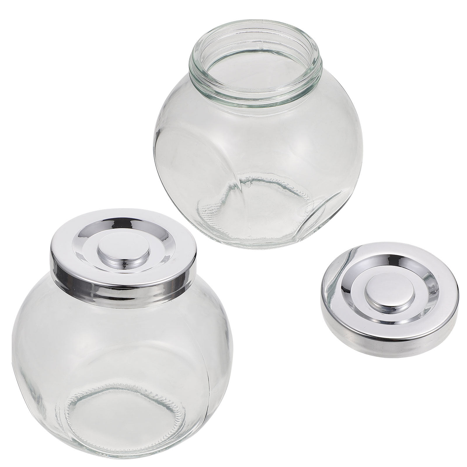 2 Frascos de Armazenamento de  - Food Storage Glass Jar avaliação e preço