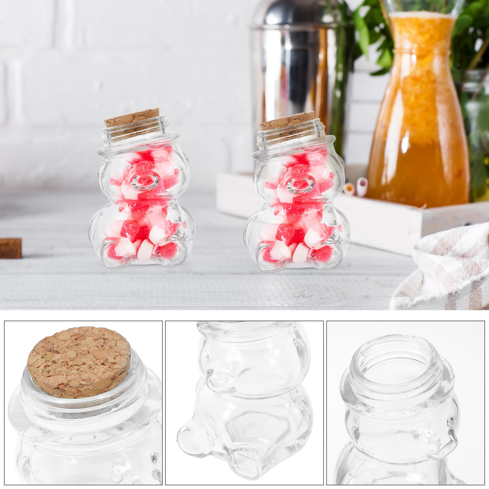 Conjunto de 4 Potes de Vidro T - Food Storage Glass Jar avaliação e preço