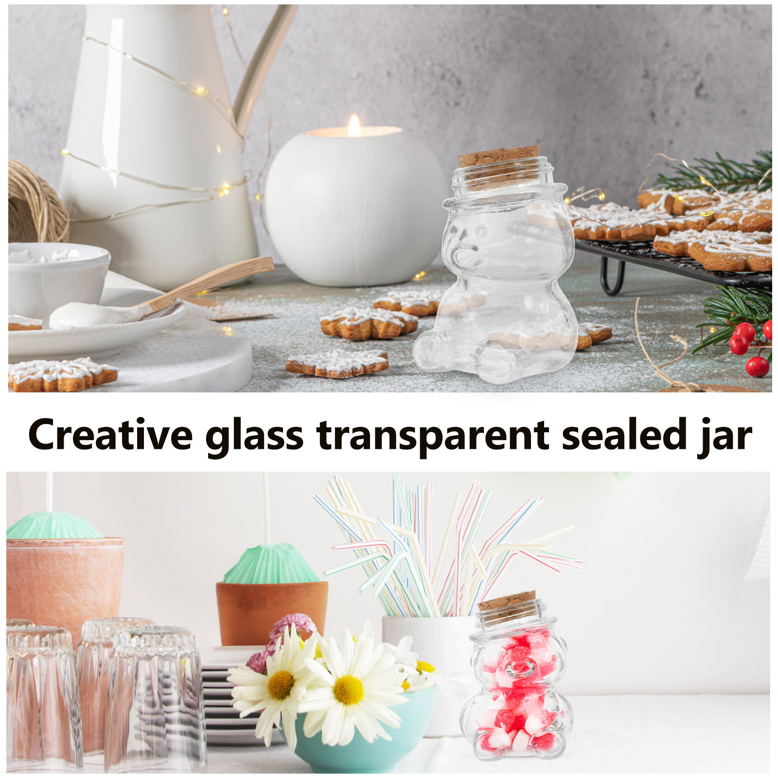 Conjunto de 4 Potes de Vidro T - Food Storage Glass Jar avaliação e preço