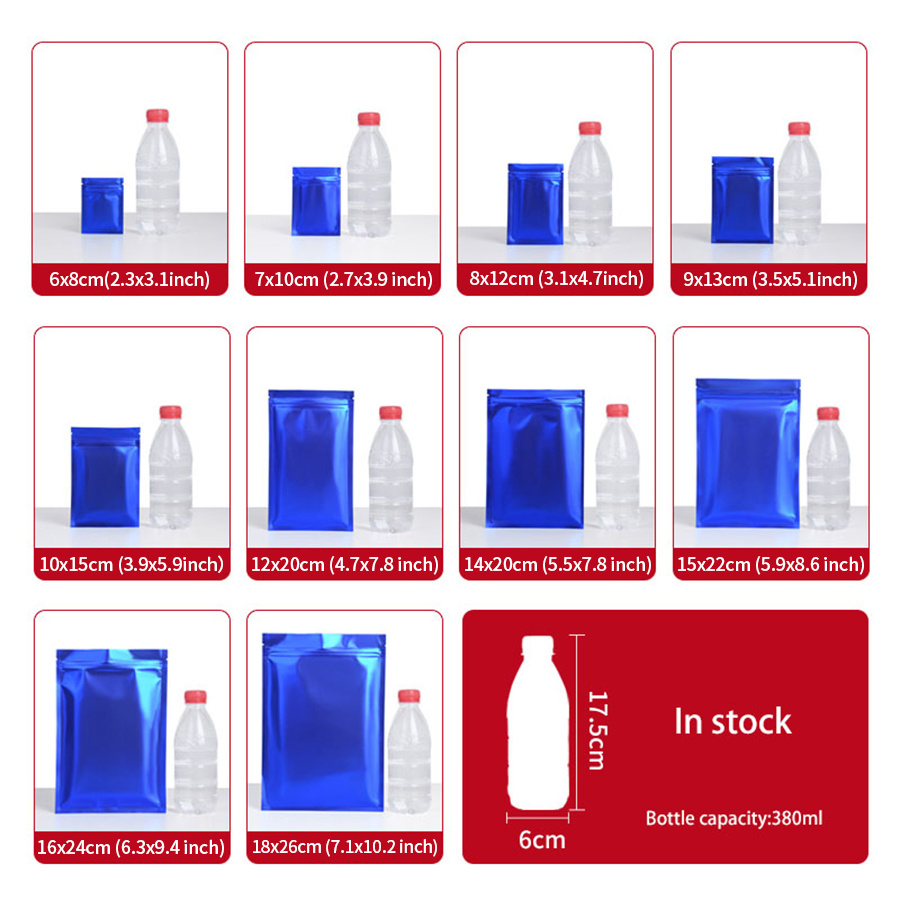 100 unidades de bolsas com zíp - Food Storage Reusable Bags avaliação e preço