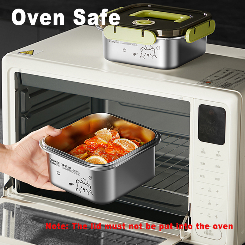 COOKER KING 420ml-6200ml Recip - Food Storage Stainless Steel Containers avaliação e preço