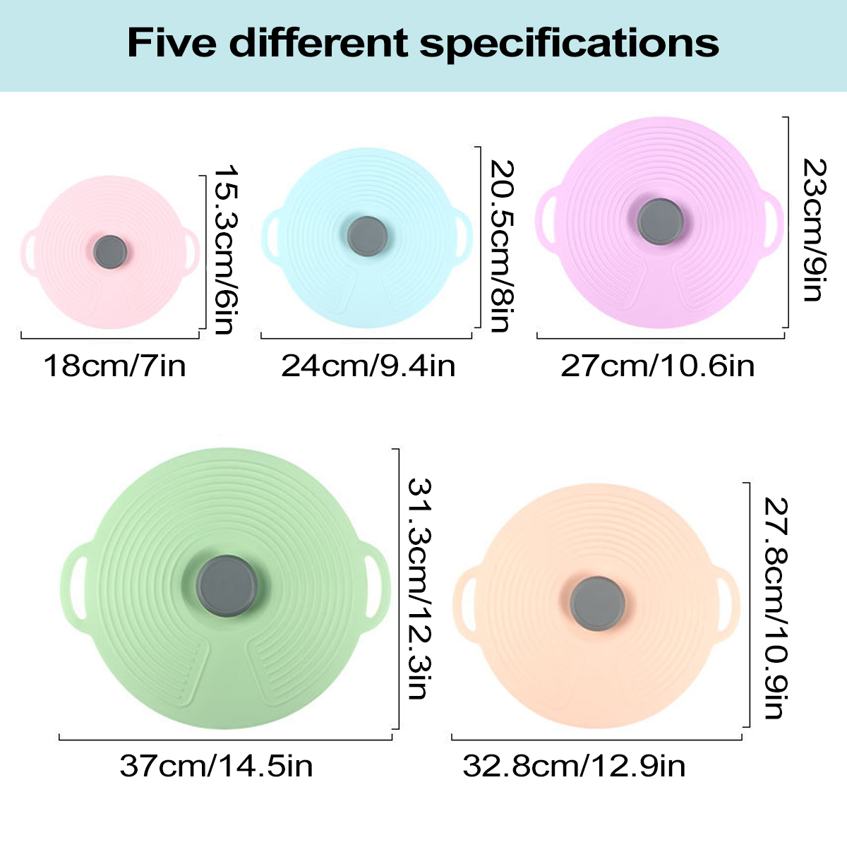 Tampas de silicone Leeseph par - Silicone Stretch Lid avaliação e preço